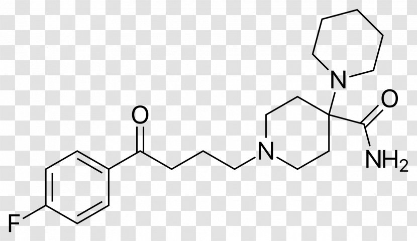 Pipamperone Tiapride Antipsychotic Drug Chemistry - Line Art Transparent PNG
