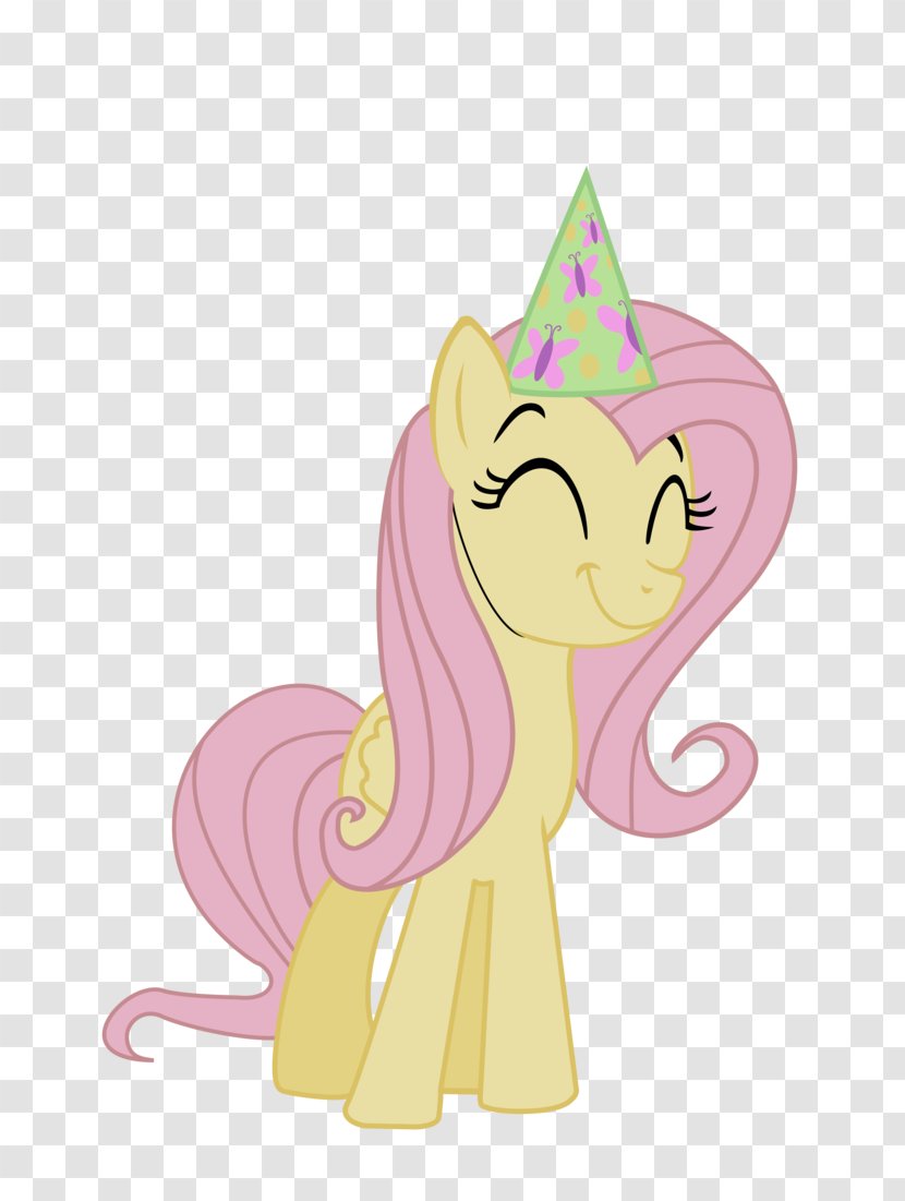 Party Applejack Rarity Fluttershy Pony - Cartoon - Birthday Hat Transparent PNG