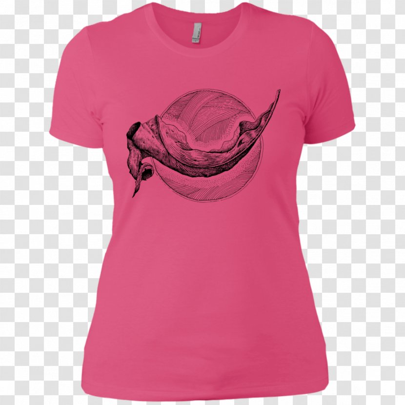 T-shirt Hoodie Clothing Sleeve - Pink - Drawing Transparent PNG