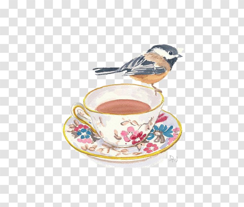 Teacup Coffee Watercolor Painting - Teapot - Black Tea Transparent PNG