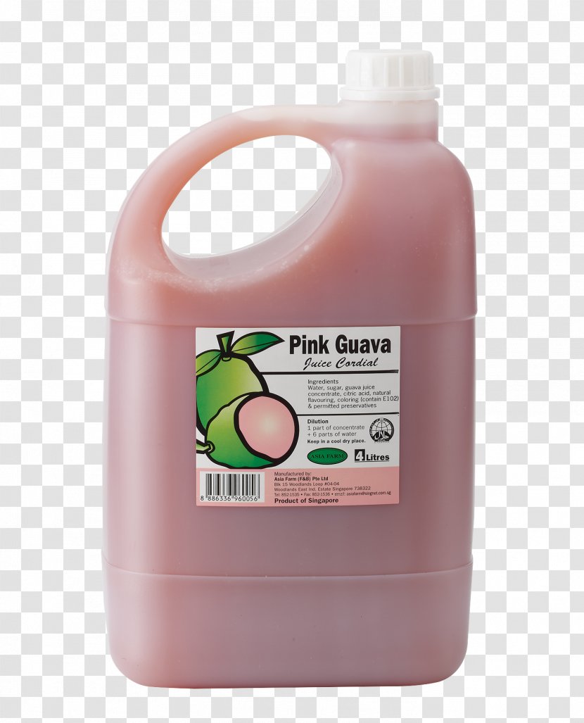 Squash Juice Concentrate Bottle Syrup - Guava Transparent PNG