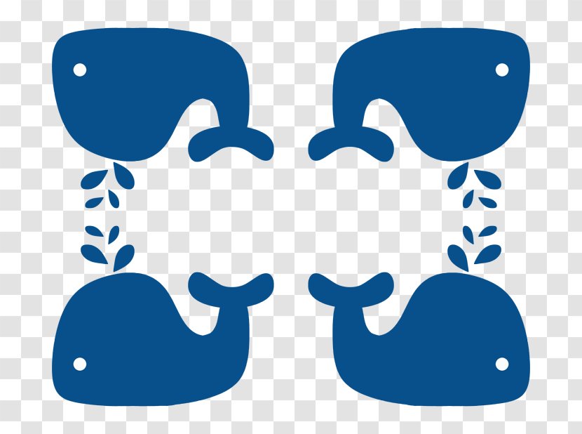 Blue Whale Silhouette Clip Art - Logo Transparent PNG