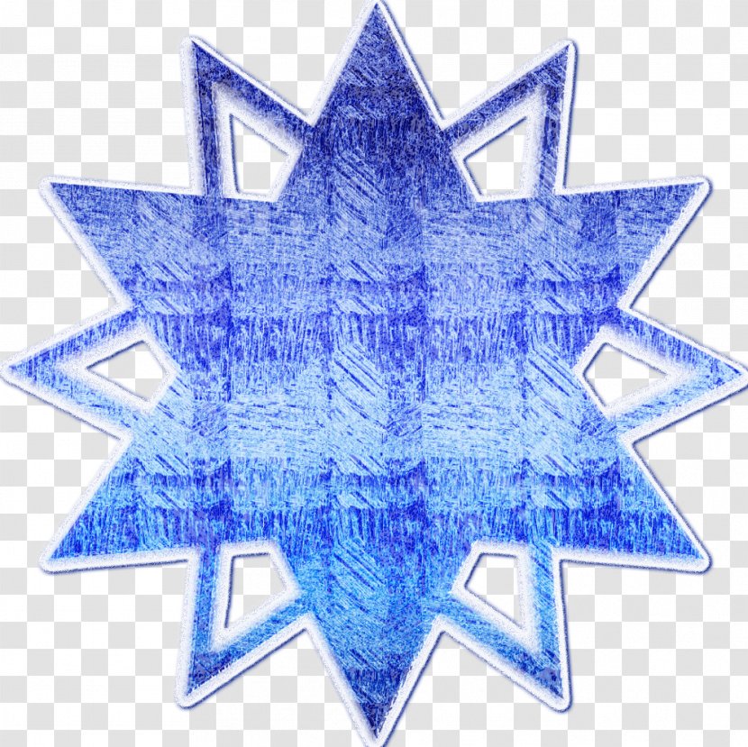 Snowflake Christmas Ornament Symmetry - Electric Blue Transparent PNG