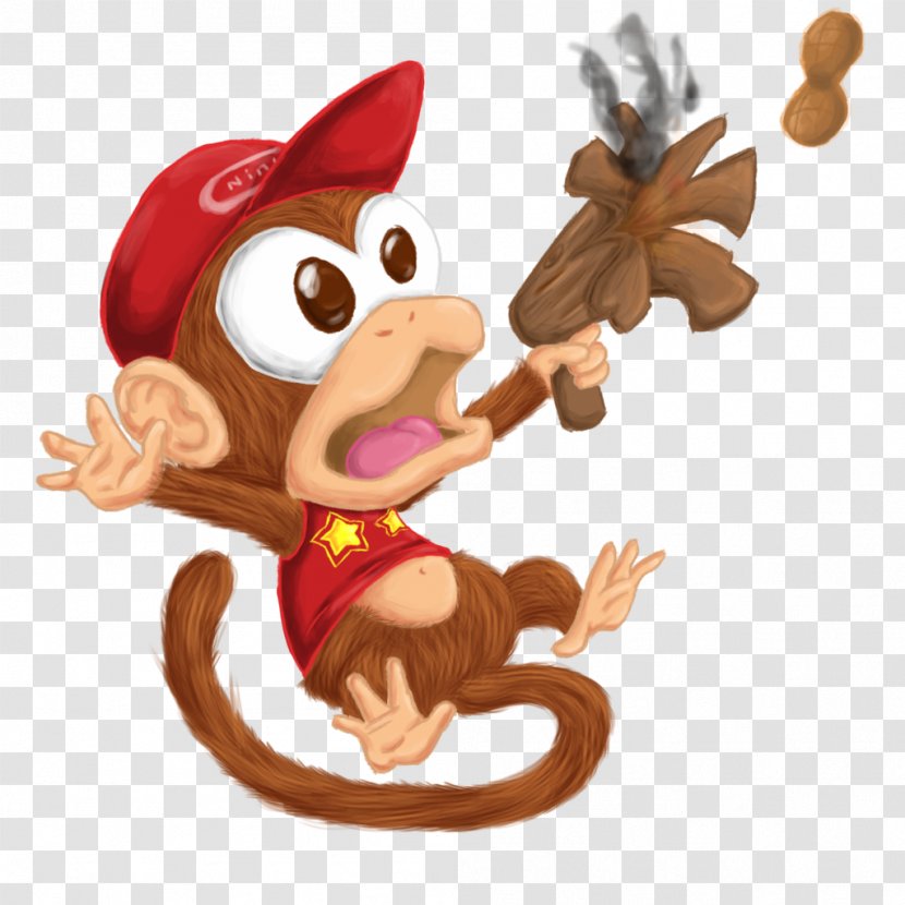 Monkey Drawing Bear Diddy Kong Christmas Ornament Transparent PNG