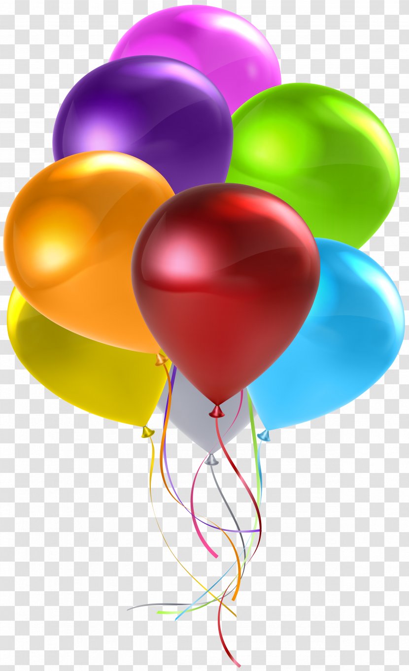 Mylar Balloon Birthday Wish Clip Art - Party - Colorful Bunch Transparent Transparent PNG