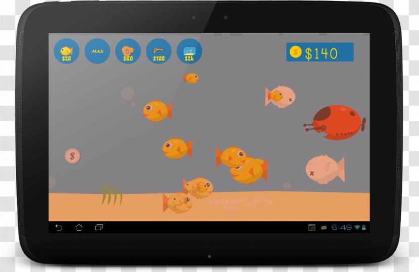 Fish Aquarium Tablet Computers Android NeuronDigital Handheld Devices - Display Device Transparent PNG