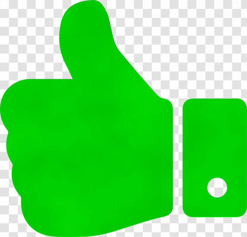 Green Finger Thumb Gesture Transparent PNG