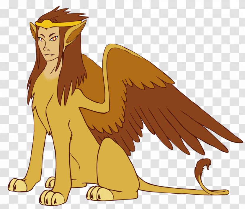 Lion Cat Legendary Creature Beak Bird - Like Mammal - Sphinx Transparent PNG