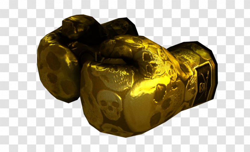 Gold CrossFire Boxing Glove - Cheating In Video Games - Skull Flame Transparent PNG