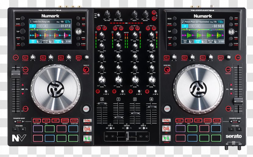 Numark NV DJ Controller Disc Jockey Industries Audio Mixers - Virtual Dj - Mixtrack 3 Transparent PNG