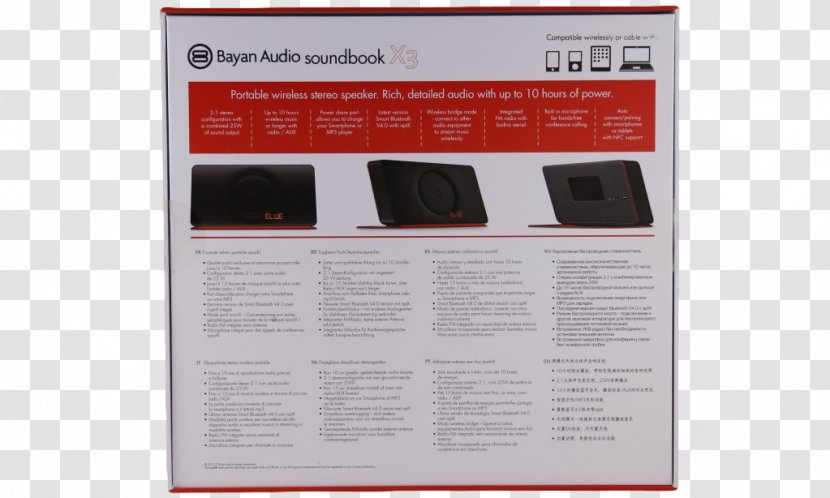 Bayan Audio Soundbook X3 Loudspeaker Multimedia Business - Electronic Device - Book Transparent PNG