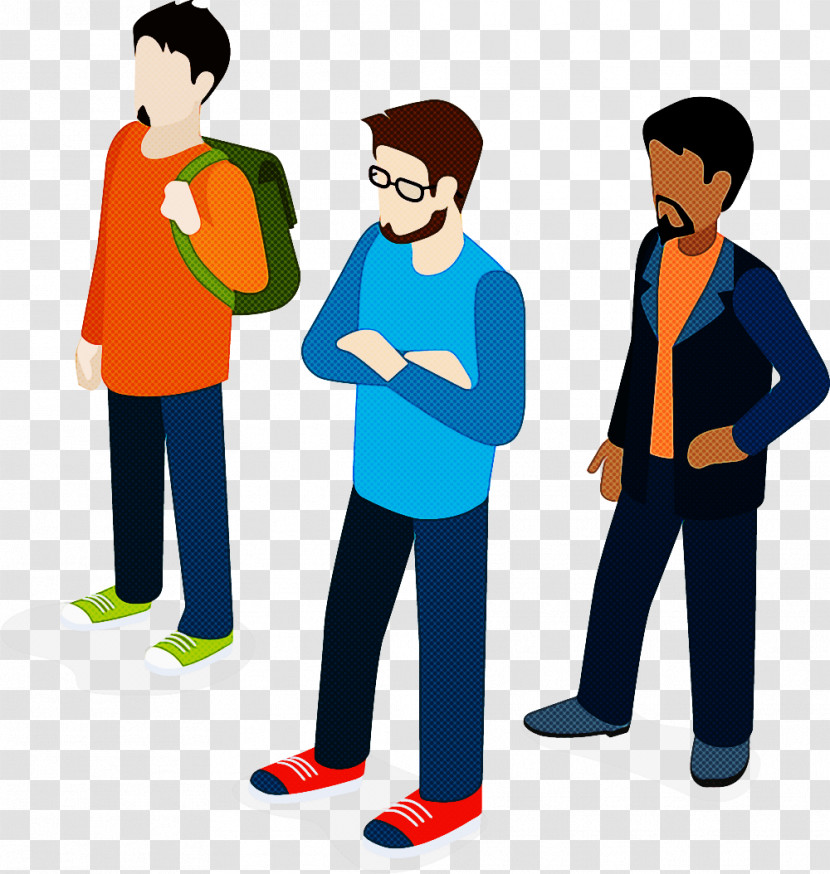 People Social Group Cartoon Standing Youth Transparent PNG