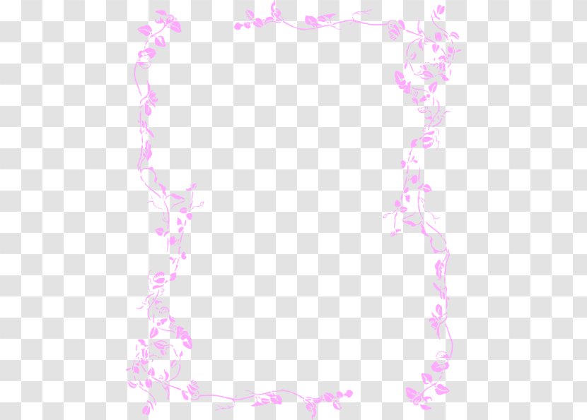 Borders And Frames Flower Clip Art - Scalable Vector Graphics - Pink Cliparts Transparent PNG