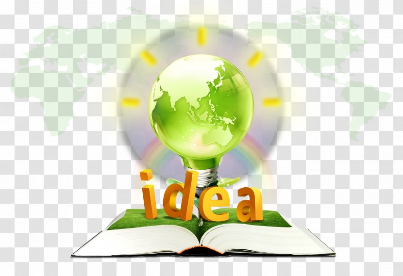 Download Template Creativity Icon - Brand - Earth Idea Book Transparent PNG