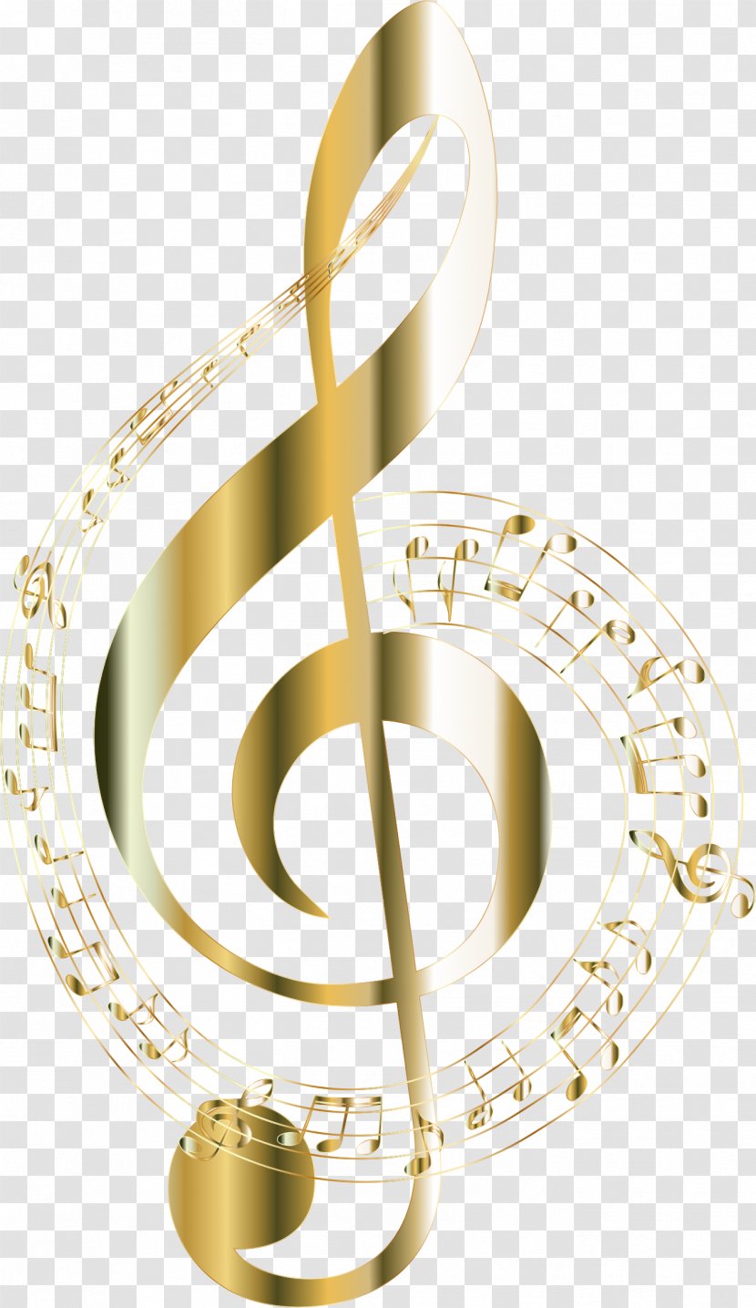 Musical Note Gold Clip Art - Flower - Notes Transparent PNG