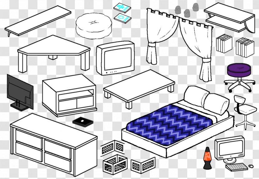 Furniture Homestuck Bed Base Living Room - Bookcase Transparent PNG