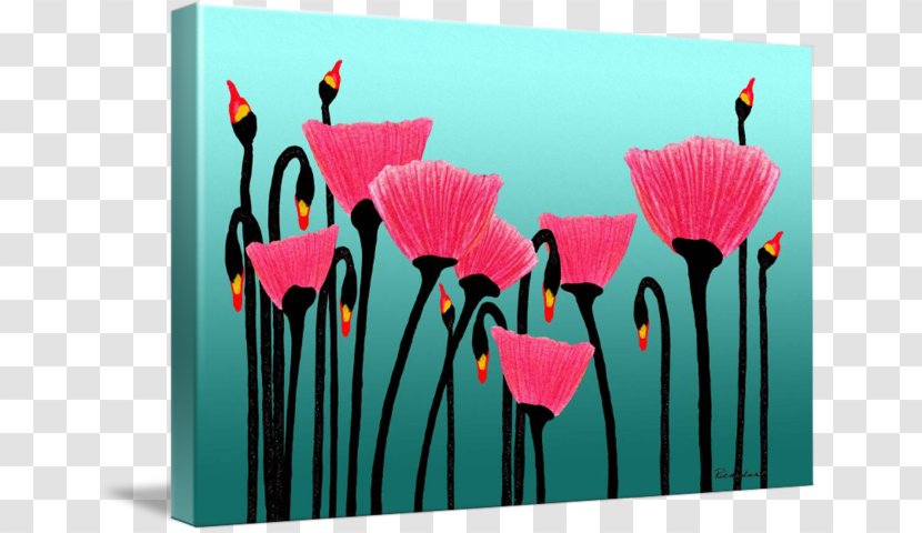 Petal Floral Design Pink M Flowering Plant - Poppy Field Transparent PNG