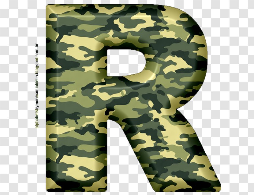 Military Camouflage Letter Alphabet - M - Camo Transparent PNG
