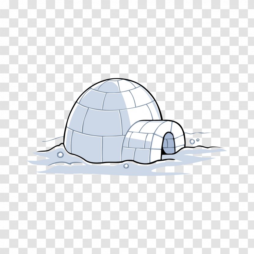 Ice House Snow Cartoon - Technology - Penguin Cave Transparent PNG