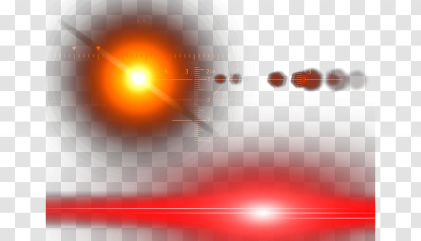 Atmosphere Sky Desktop Wallpaper Energy Close-up - Computer - Red Light Effect Element Transparent PNG