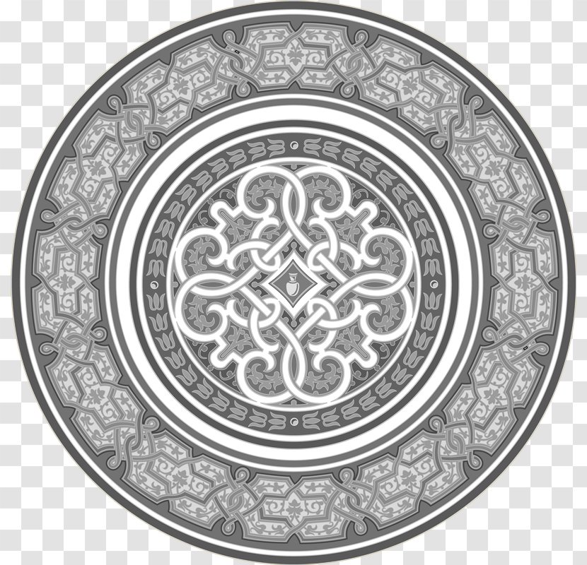 Manhole Cover Islamic Geometric Patterns Ornament Art Decorative Arts - Black And White - Arabesque Decor Seamless Pattern Transparent PNG