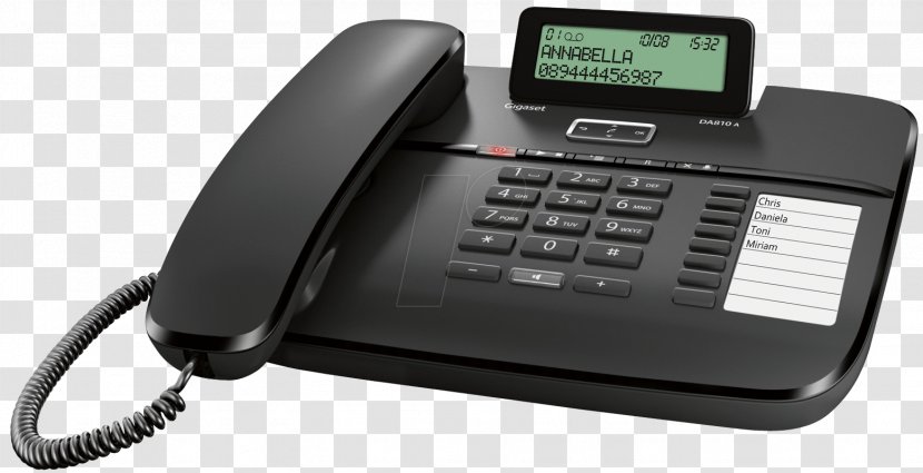 Gigaset DA710 Telephone Home & Business Phones DA210 DA810A - Communications - Answering Machines Transparent PNG