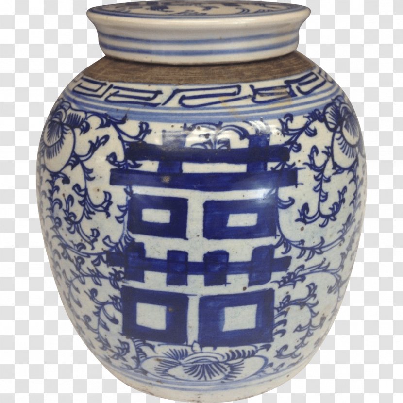Blue And White Pottery Vase Chinese Ceramics Porcelain Transparent PNG