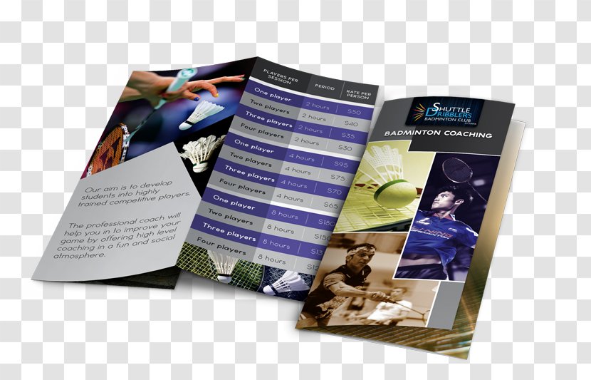 Brand Brochure - Badminton Flyer Transparent PNG