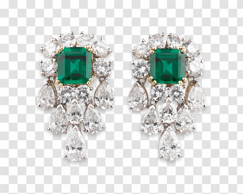 Emerald Earring Jewellery Diamond - Carat Transparent PNG