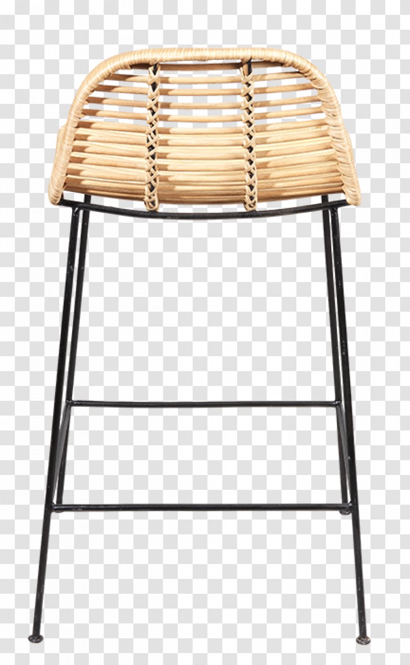 Bar Stool Table Chair Maisons Du Monde - Rattan - Wooden Stools Transparent PNG