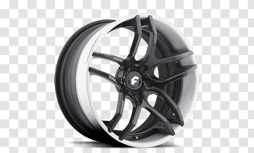 Alloy Wheel Forgiato Rim Forging - Black And White - Car Transparent PNG