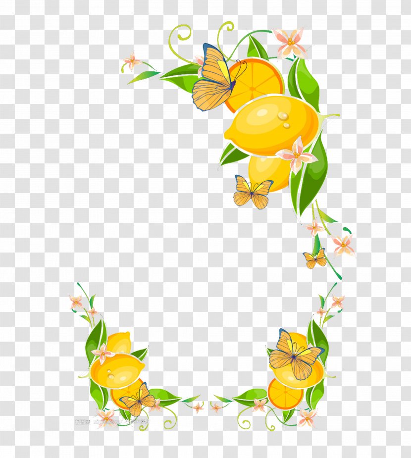 Juice Lemon Clip Art - Royaltyfree - Border Transparent PNG