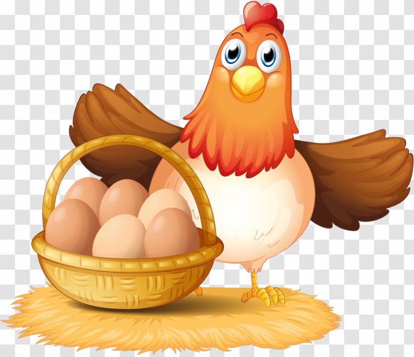 Egg In The Basket Chicken Clip Art - Easter Transparent PNG