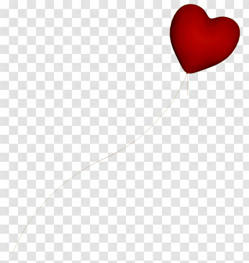 Red Heart Line Font Love Transparent PNG