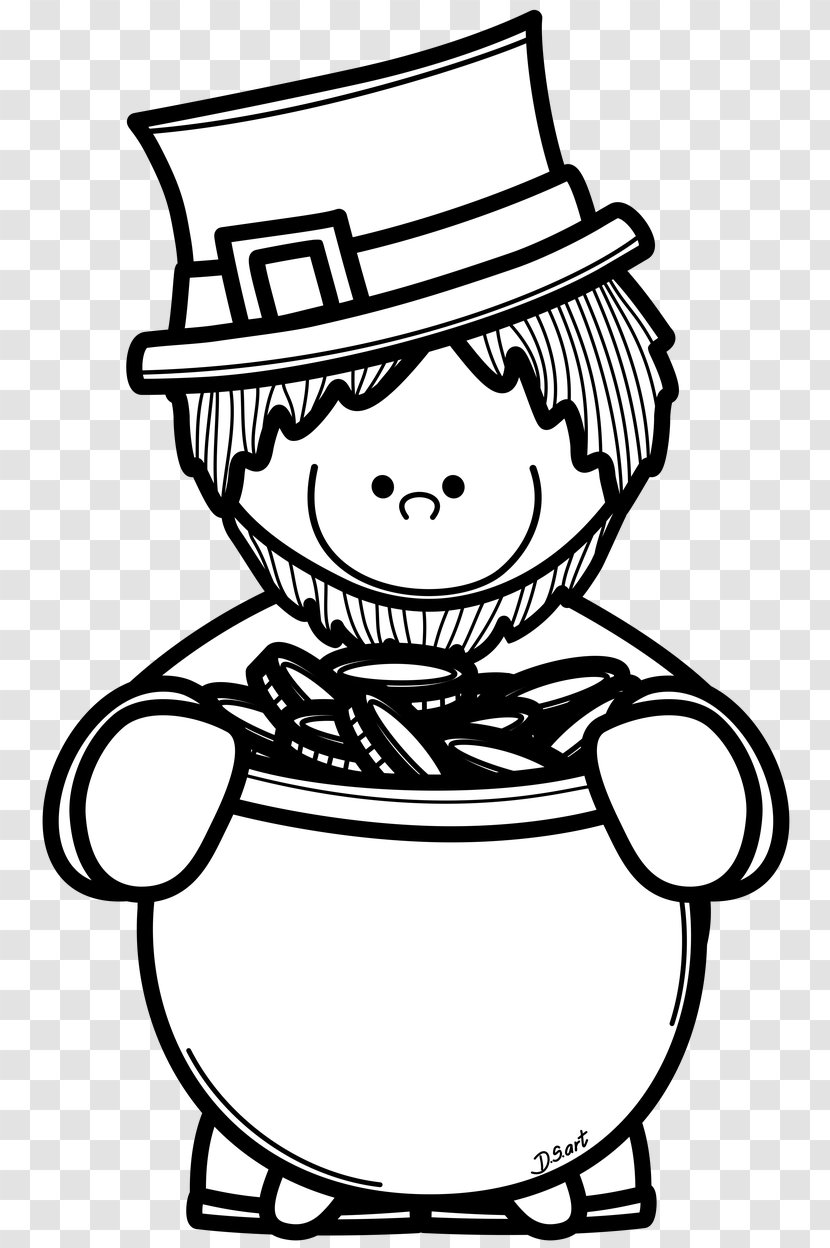 Human Behavior Line Art Cartoon Clip - Leprechaun Hat Transparent PNG