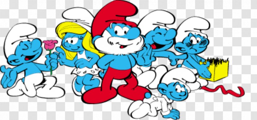 Smurfette Papa Smurf Brainy Clumsy Hefty - Animated Film - Character Transparent PNG
