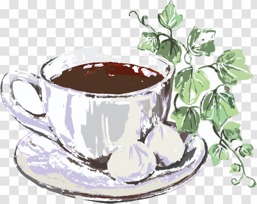 Coffee Cup Earl Grey Tea Mate Cocido - Caffeine Transparent PNG