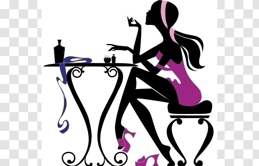 Wall Decal Beauty Parlour Sticker Nail Salon - Cartoon Transparent PNG