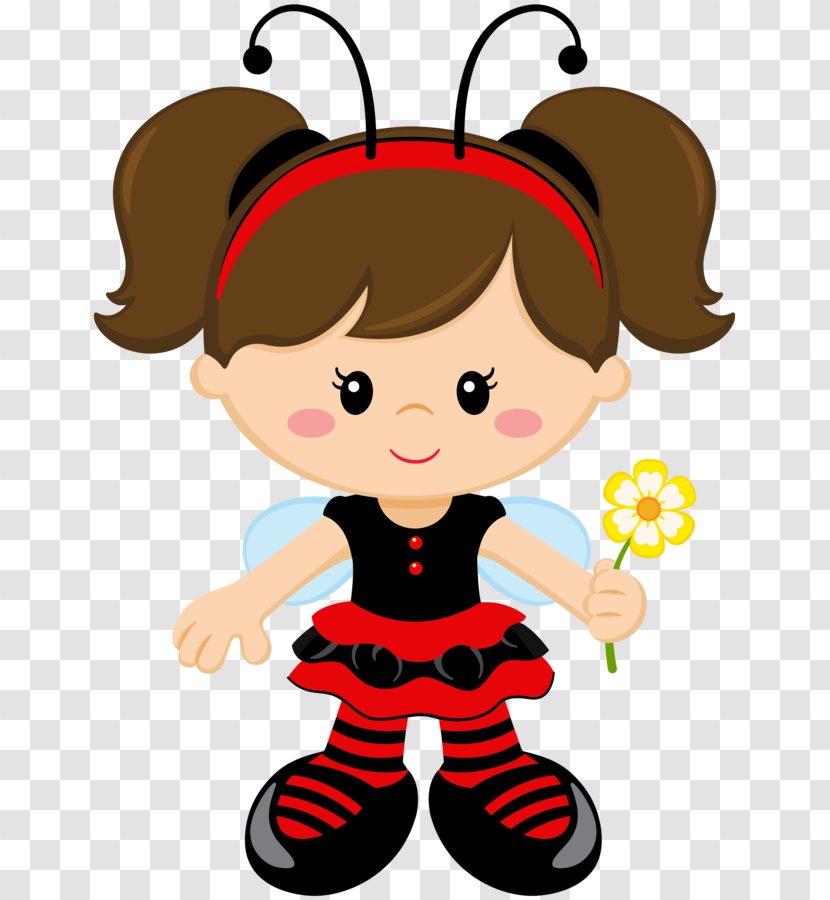 Ladybird Beetle Doll Paper Drawing - Watercolor Transparent PNG