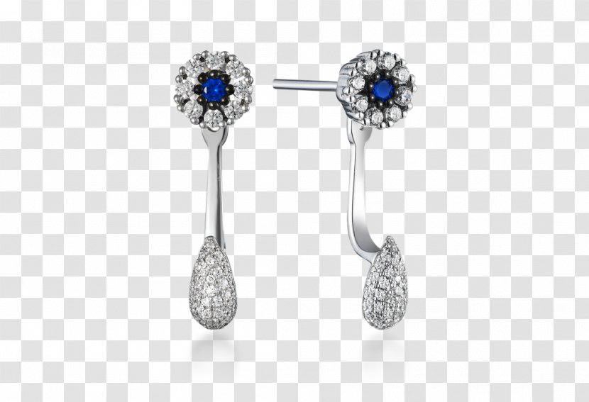 Cut Earring Jewellery Cartier Sapphire - Fashion Accessory Transparent PNG