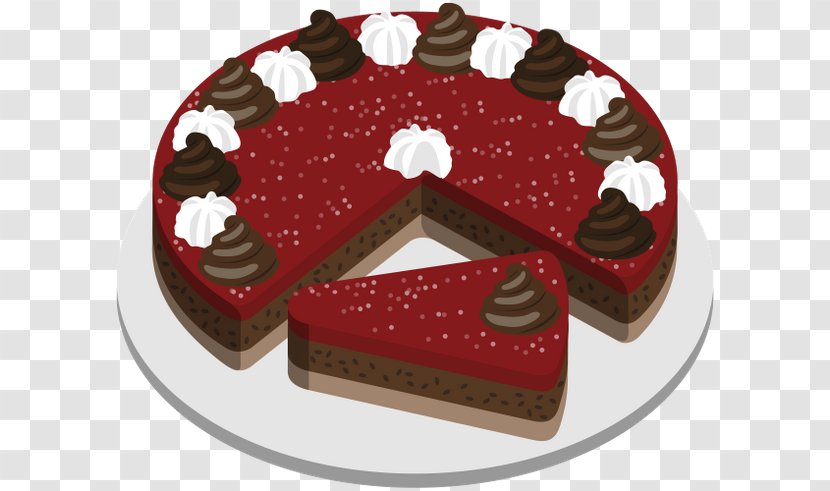 Chocolate Cake Fruitcake Torte Wedding Cream - Food Transparent PNG