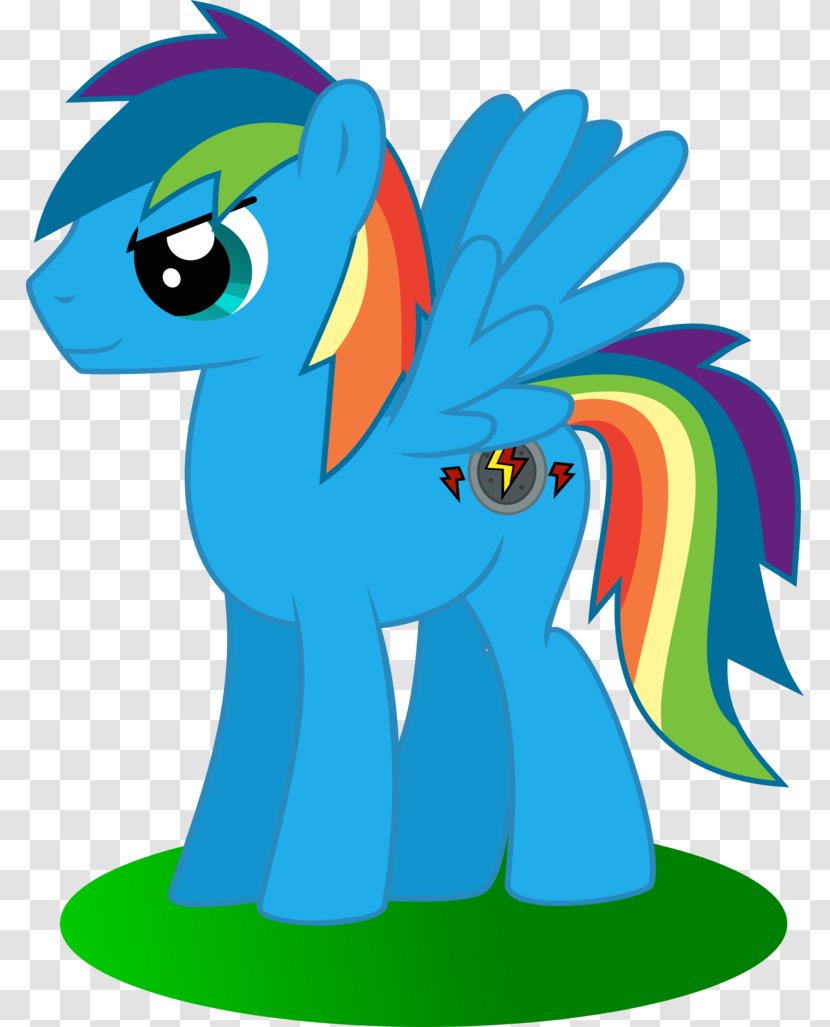 My Little Pony: Friendship Is Magic Fandom Rainbow Dash Horse Illustration - Grass - Pony Transparent PNG