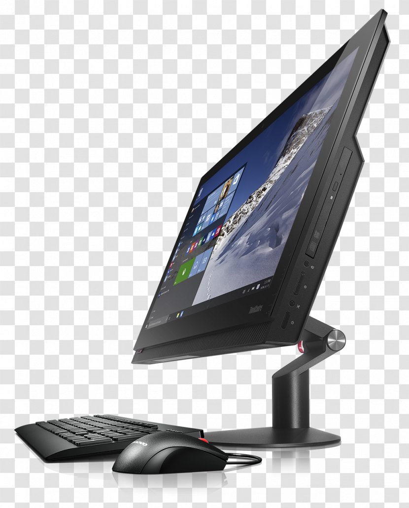 Lenovo - Screen - ThinkCentre M900z I5-6500 3.2GHz 23.8 X 1080Pixeles 1920 Black PC All In One Desktop Computers 10F2Computer Transparent PNG
