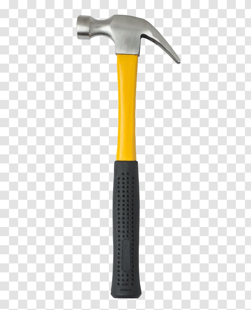 Geologists Hammer - Tool - Yellow Handle Transparent PNG