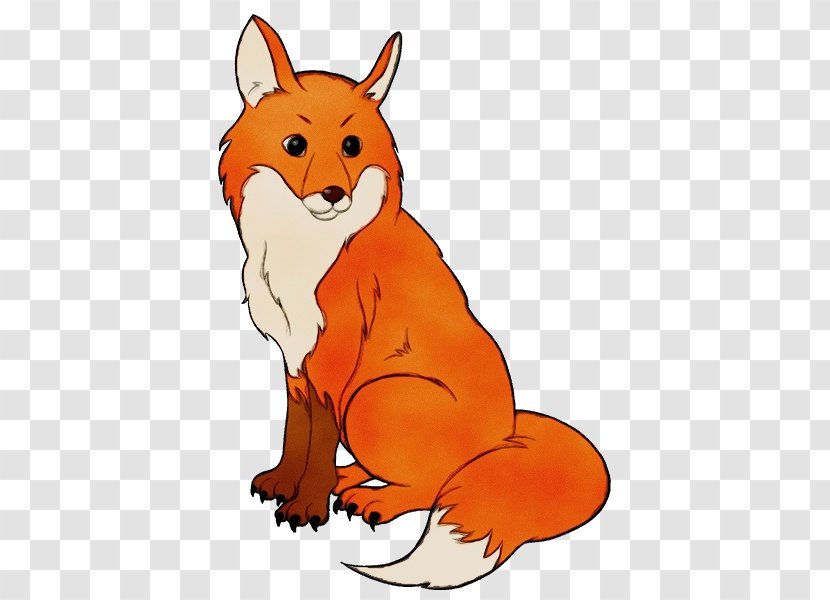 Whiskers Red Fox Cat Clip Art Illustration Transparent PNG