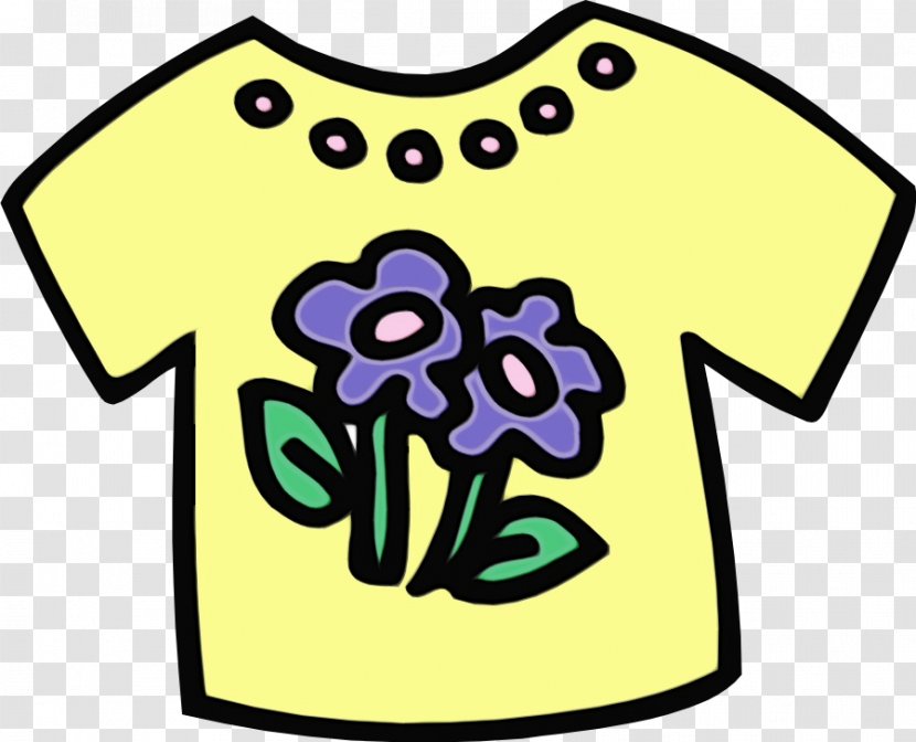 Yellow Clothing T-shirt Clip Art Symbol - Paint - Smile Happy Transparent PNG