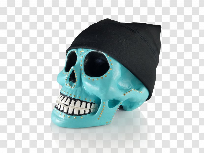Skull Turquoise - Headgear Transparent PNG