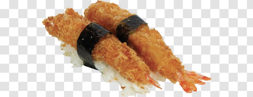 Tempura Sushi Fried Shrimp Onigiri Japanese Cuisine Transparent PNG