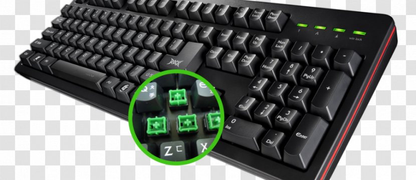 Computer Keyboard I-Rocks K10 LG Gaming Keypad Video Game - Keycap - Take On An Altogether New Aspect Transparent PNG