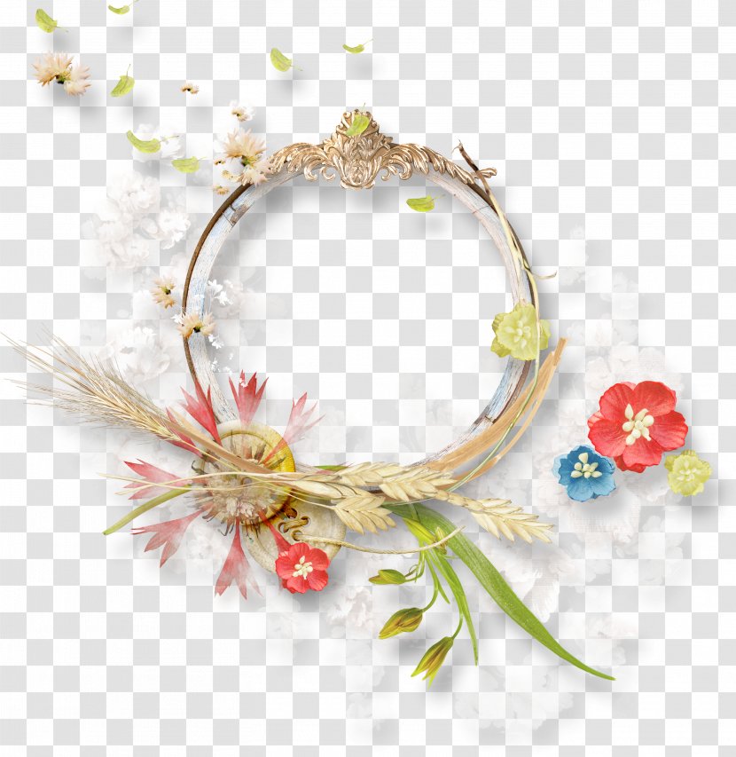 Circle Flower Picture Frame - Digital Photo - B. Squid Rings Transparent PNG